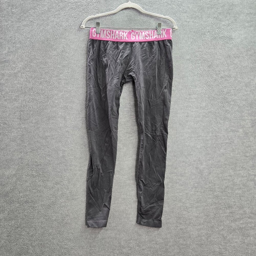 Gymshark Women Activewear Pants Small Gray Leggings Cropped 25.5 in Inseam